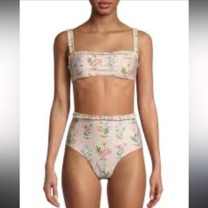 Agua Bendita Floral Simbolo ohlmo Bikini, NWT size s, set